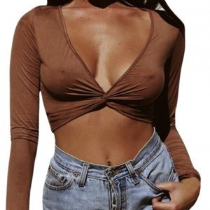 Long sleeve Crop Top